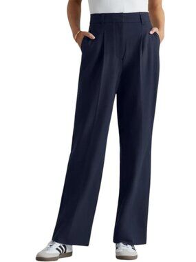 ✨NWT Rhone Navy Commuter Pleated Trouser Size 8 - MSRP $148